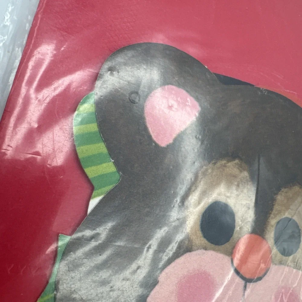 Vintage 60s Christmas Gift Paper Bags & Die Cut Tags Decoration by‎ Peck Set 4